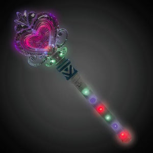 LED Light Up 16 Inch Heart Wand - Multi Color - Glow-Paradise