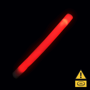 LED Light Up 18 Inch Multicolor Foam Stick Baton (Red Color, 12 Per Pack)