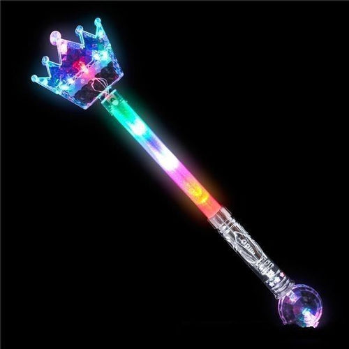 LED Light Up 20.5 Inch Crown Magic Wand - Glow-Paradise