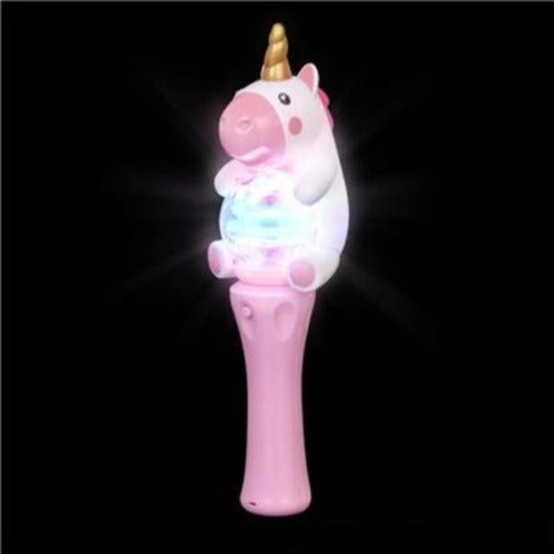 11 Inch Unicorn Spinning Wand - Glow-Paradise