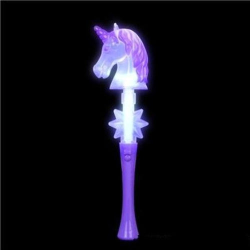 LED Light Up 15‚ Unicorn Wand With Sound - Glow-Paradise