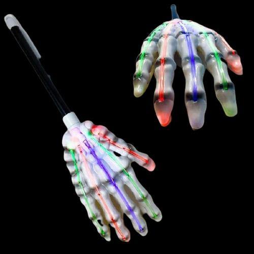LED Light Up Skeleton Hand Wand - Glow-Paradise