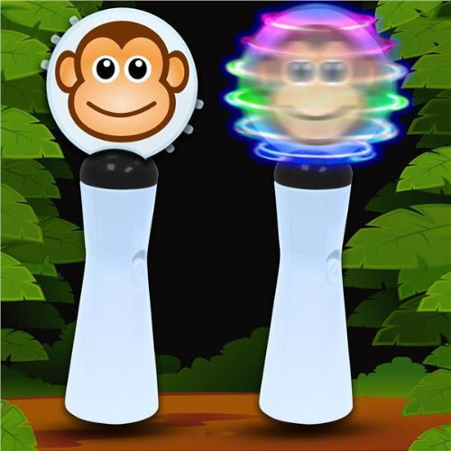 8 Inch LED Monkey Coin Spinner Wand - Glow-Paradise