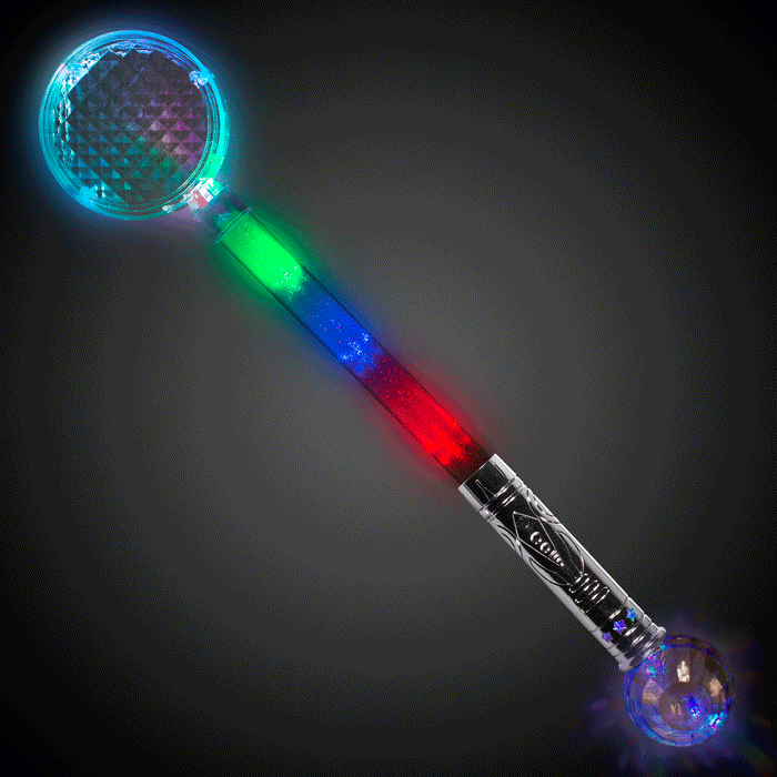 LED Jumbo Circle Prism Wand - Glow-Paradise