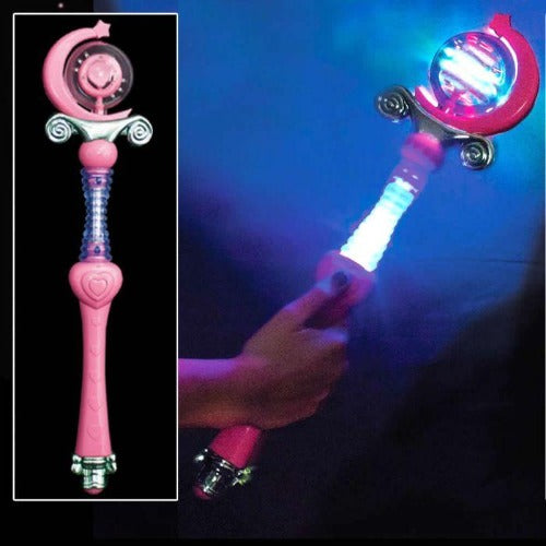 LED Light Up 18 Inch Magic Fairy Princess Wand - Glow-Paradise