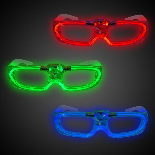 LED Light Up Sound-Activated Eyeglasses (12pcs per pack) - Glow-Paradise