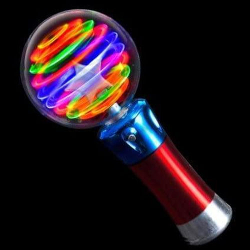 LED Light Up Magic Star Spinner Wand  (Multicolor) - Glow-Paradise