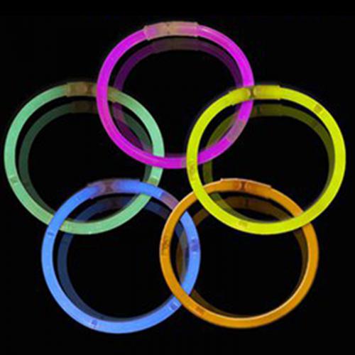 10 Inch Glow Stick Bracelets (Assorted Colors, 100 Counts Per Pack) - Glow-Paradise