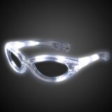 LED Flashing Light Up Sunglasses (White Color, 1 Per Pack) - Glow-Paradise