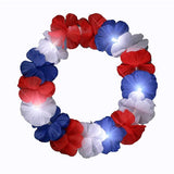 Autumn Festival Harvest Light Up Flower Crown Headband LED (Red/White/Blue Color, 1 Quantity Per Pack) - Glow-Paradise