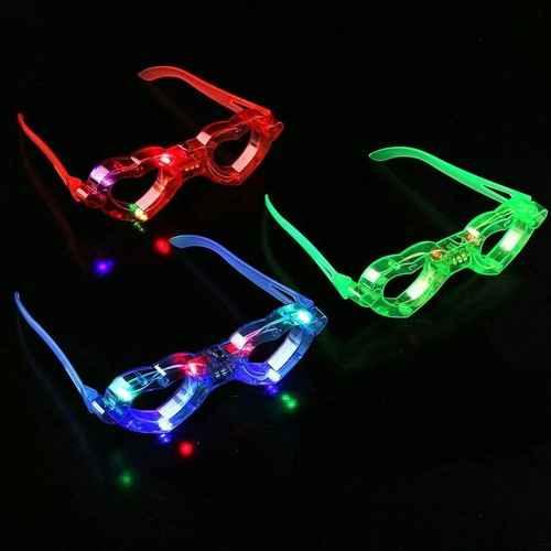 LED Light Up Hear Eyeglasses - Assorted Colors (6 Eyeglasses Per Pack) - Glow-Paradise