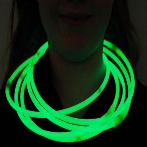 22 Inch Premium Jumbo Glowsticks Necklaces (Green Color, 50 Counts Per Pack) - Glow-Paradise