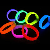 9 Inch Triple Wide Glow Bracelets/Wristbands (Yellow Color, 25 Counts Per Pack) - Glow-Paradise