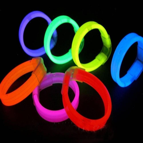 22 Inch Glow Stick Necklaces (Assorted Colors, 25 Counts Per Pack) - Glow-Paradise