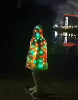 YONIYOWO Sequin 15 Color LED with Remote Jacket Womens Outer Wear Fancy Dress for Xmas Halloween Performence Costume (Jacket, L) - Glow-Paradise
