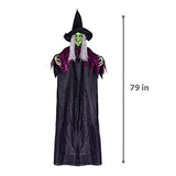 FUN LITTLE TOYS 79 Inches Halloween Hanging Animated Witch Eyes Bright, Indoor Outdoor Halloween Decoration, Halloween Decor Prop, Outdoor Hanging Decorations - Glow-Paradise