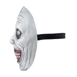 Scary Halloween Mask Smiling Demons Horror Mask Scariest Creepy White Mask with Eye for Evil Cosplay - Glow-Paradise