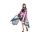 Butterfly Wings for Women, Butterfly Shawl Fairy Ladies Cape Nymph Pixie Costume Accessory (Pink Blue) - Glow-Paradise