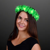 Autumn Festival Harvest Light Up Flower Crown Headband LED Lights (Green Color, 1 Quantity Per Pack) - Glow-Paradise