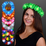 Autumn Festival Harvest Light Up Flower Crown Headband LED (Red/White/Blue Color, 1 Quantity Per Pack) - Glow-Paradise