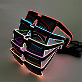 LED Light Up Pixel Meme Sunglasses (Yellow Color, 1 Per Pack) - Glow-Paradise