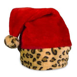 Leopard Print Santa Hat (1 Quantity Per Pack) - Glow-Paradise