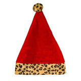 Leopard Print Santa Hat (1 Quantity Per Pack) - Glow-Paradise