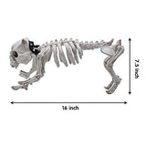 Halloween Decoration 16” Pose-N-Stay Puppy Skeleton Plastic Dog Bones with Posable Joints for Pose Skeleton Prop Indoor/Outdoor Spooky Scene Party Favors Décor. - Glow-Paradise