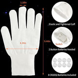 LED Gloves, Theefun Light Up Gloves with 12 Colors and 2 Modes, Flashing Finger Led Gloves for 8-14 Years Old Boys & Girls, Cool Party Favor Toys for Halloween Christmas Birthday, 8 Batteries Included - Glow-Paradise