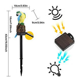 Garden Solar Light Outdoor Decor, Resin Parrot Solar LED Light for Outdoor, Animal Waterproof Light for Flower Fence Lawn Passage Walkway Courtyard Party Decoration, Blue Parrot - Glow-Paradise