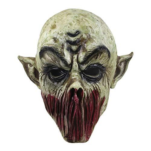 Molezu Vampire Mask Scary Dracula Monster Halloween Costume Party Horror Demon Zombie (earthy yellow) (Multicolor) - Glow-Paradise