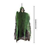 3 Huge Halloween Decoration 36" Hanging Skeleton, Ghosts, Grim Reapers for Indoor and Outdoor Decor. - Glow-Paradise