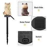 Garden Solar Light Outdoor Decor, Resin Cat Solar LED Light for Outdoor, Animal Waterproof Light for Flower Fence Lawn Passage Walkway Courtyard Party Decoration, Cat - Glow-Paradise