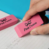 Pink Pencil Erasers, Large, Pack of 12 - Glow-Paradise