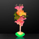 Fiber Optic LED Flower Centerpieces (Set of 12) Light Up Centerpieces for Tables - Glow-Paradise