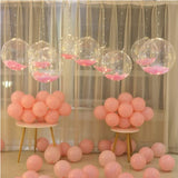 10 PACKS LED Bobo Balloons,Transparent LED Light Up Balloons,Helium Style Glow Bubble Balloons with String Lights for Party Birthday Wedding Festival Decorations (White) - Glow-Paradise