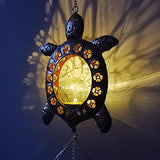 Sea Turtle Glass Ball Solar Wind Chimes, for Women, Birthday Gifts for mom, Grandma Gifts,Gifts for Sister in Law Daughter Gifts,Gardening Gifts,Yard Decorations,Outdoor Decor - Glow-Paradise
