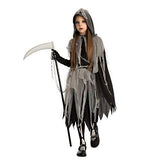 Grim Reaper Girl Costume Glow in the dark for Halloween (Large( 10 - 12 yr )) - Glow-Paradise