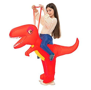 Inflatable Children Dinosaur Costume for Kids Funny Blow up Halloween Boys Girls T-rex Dino Costumes for School Halloween - Glow-Paradise