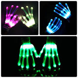 LED Gloves, Theefun Light Up Gloves with 12 Colors and 2 Modes, Flashing Finger Led Gloves for 8-14 Years Old Boys & Girls, Cool Party Favor Toys for Halloween Christmas Birthday, 8 Batteries Included - Glow-Paradise