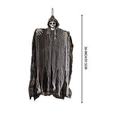 3 Huge Halloween Decoration 36" Hanging Skeleton, Ghosts, Grim Reapers for Indoor and Outdoor Decor. - Glow-Paradise