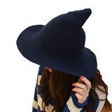 Edoneery Halloween Witch Hat for Women Wide Brim Foldable Pointed Cap for Halloween Party Costume Accessory - Glow-Paradise