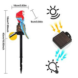 Garden Solar Light Outdoor Decor, Resin Parrot Solar LED Light for Outdoor, Animal Waterproof Light for Flower Fence Lawn Passage Walkway Courtyard Party Decoration, Red Parrot - Glow-Paradise