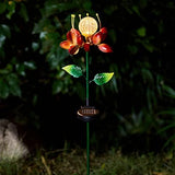 Ourdoor Solar Garden Lights Solar Metal Flower Decorative Lights Solar Spinner Decorative Garden Stakes Waterproof for Patio,Yard,Lawn,Garden Decorations - Glow-Paradise