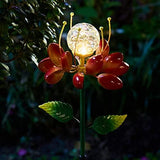 Ourdoor Solar Garden Lights Solar Metal Flower Decorative Lights Solar Spinner Decorative Garden Stakes Waterproof for Patio,Yard,Lawn,Garden Decorations - Glow-Paradise