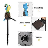 Garden Solar Light Outdoor Decor, Resin Parrot Solar LED Light for Outdoor, Animal Waterproof Light for Flower Fence Lawn Passage Walkway Courtyard Party Decoration, Blue Parrot - Glow-Paradise