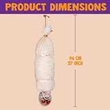 JOYIN 35" Halloween Animated Hanging Corpse with LED Light Up Eyes & Sound Effect for Indoor and Outdoor Decorations - Glow-Paradise