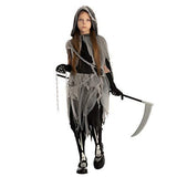 Grim Reaper Girl Costume Glow in the dark for Halloween (Small (5-7 yr)) - Glow-Paradise
