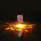 Mosaic Solar Lights Outdoor Hanging Lanterns, Rechargeable Mosaic Solar Lanterns， Outdoor Waterproof Solar Night Lights Table Lamps for Decorations - Glow-Paradise