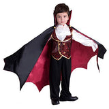 Gothic Vampire Costume Deluxe Set for Boys, Kids Halloween Party Favors, Dress Up,Role Play and Cosplay (3T) - Glow-Paradise
